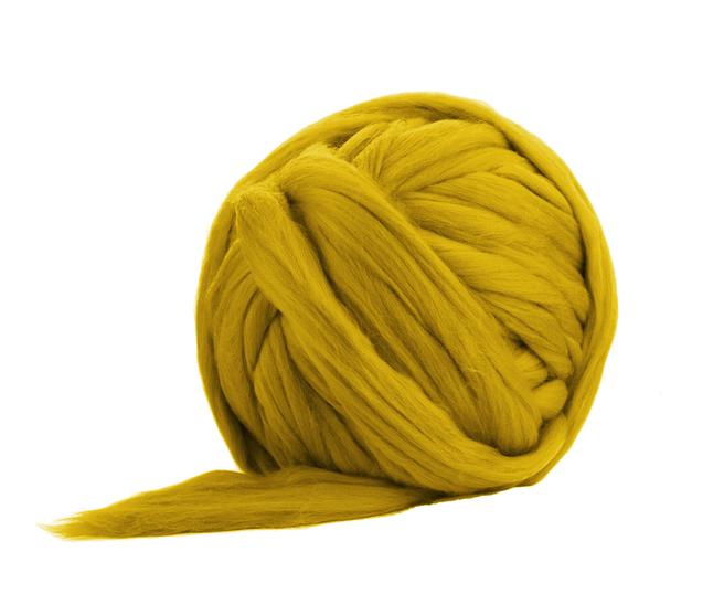 Mustard Yellow Merino Wool For Arm Knitting - 3kg